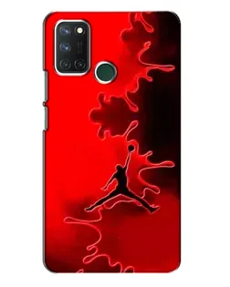 Чохол для Realme 7i з картинкою «Jordan Red Smoke»