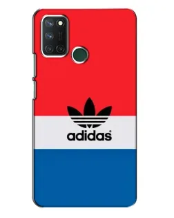Чехол для Realme 7i с картинкой «Ретро блоки Adidas»