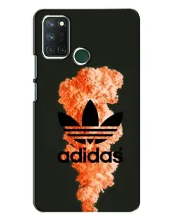 Чехол для Realme 7i с картинкой «Оранжевый дым Adidas»