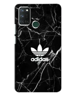 Чехол для Realme 7i с картинкой «Белый мрамор Adidas»