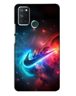 Чохол для Realme 7i з картинкою «Вогняний логотип Nike»