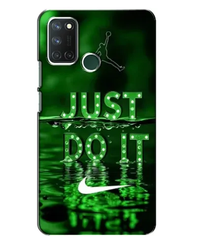 Чехол для Realme 7i с картинкой «Зеленый неоновый Nike»