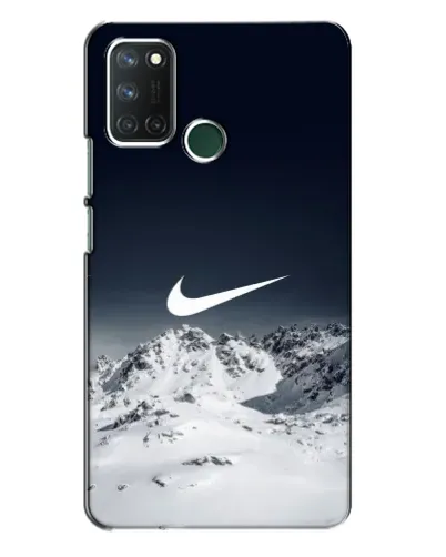 Чехол для Realme 7i с картинкой «Nike — зимние горы»