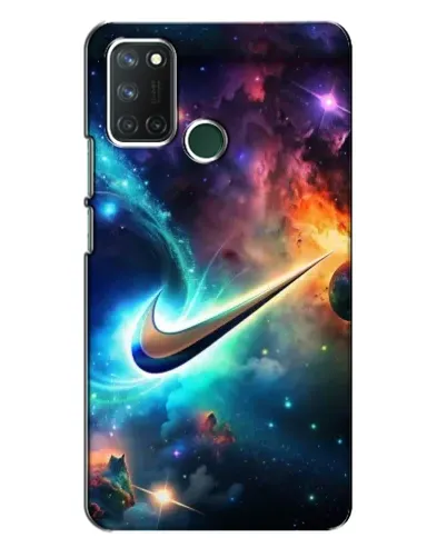 Чехол для Realme 7i с картинкой «Космический Nike Swoosh»