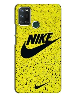 Чохол для Realme 7i з картинкою «Жовтий текстурний Nike»