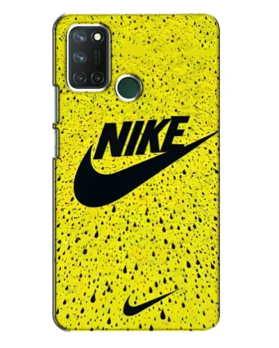 Чехол для Realme 7i с картинкой «Желтый текстурный Nike»