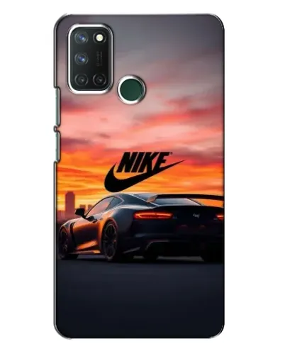 Чехол для Realme 7i с картинкой «Nike и суперкар»