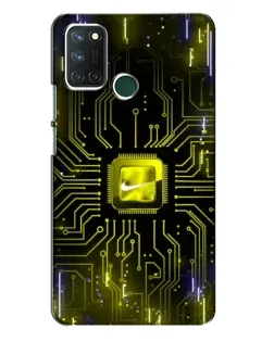 Чохол для Realme 7i з картинкою «Nike — золота іскра»