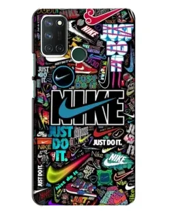 Чохол для Realme 7i з картинкою «Яскравий колаж Nike»