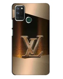 Чехол для Realme 7i с картинкой «LV — золотое сияние»
