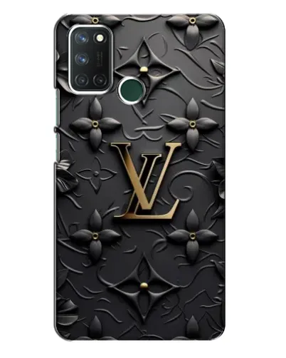 Чехол для Realme 7i с картинкой «Кожаная текстура LV»