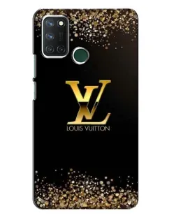 Чехол для Realme 7i с картинкой «LV — золотые искры»