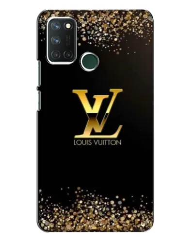 Чехол для Realme 7i с картинкой «LV — золотые искры»