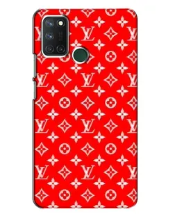 Чехол для Realme 7i с картинкой «Яркий паттерн LV»