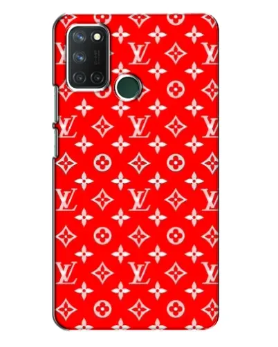 Чехол для Realme 7i с картинкой «Яркий паттерн LV»