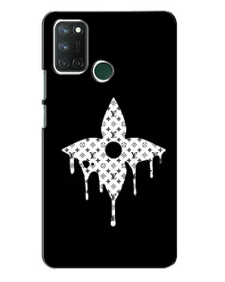 Чехол для Realme 7i с картинкой «Цветочная монограмма»