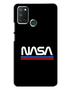 Чохол для Realme 7i з картинкою «NASA — класика Red Blue»