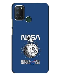Чехол для Realme 7i с картинкой «NASA — лунная миссия»