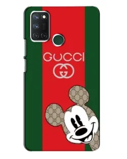 Чехол для Realme 7i с картинкой «Gucci — полосы и Микки»