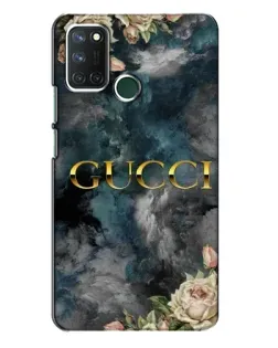 Чехол для Realme 7i с картинкой «Абстрактные цветы Gucci»