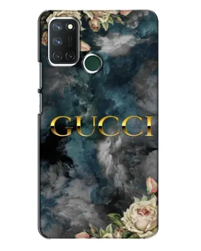 Чехол для Realme 7i с картинкой «Абстрактные цветы Gucci» Чехол для Realme 7i с картинкой «Абстрактные цветы Gucci»