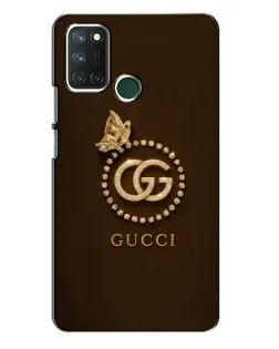 Чехол для Realme 7i с картинкой «Gucci — золотая бабочка»