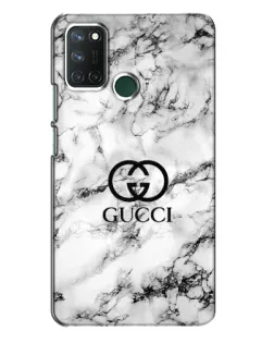 Чехол для Realme 7i с картинкой «Gucci — мраморный шик»