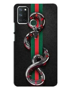 Чехол для Realme 7i с картинкой «Gucci — змея на полосе»