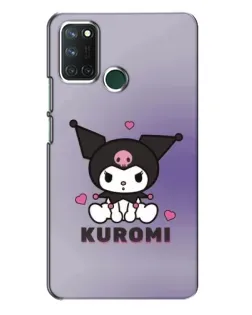 Чехол для Realme 7i с картинкой «Kuromi — фиолетовый арт»