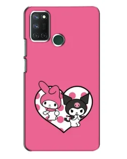 Чехол для Realme 7i с картинкой «Kuromi и My Melody»