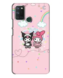 Чехол для Realme 7i с картинкой «My Melody и Kuromi»