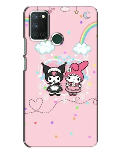Чехол для Realme 7i с картинкой «My Melody и Kuromi» Чехол для Realme 7i с картинкой «My Melody и Kuromi»