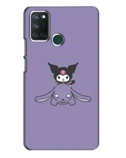 Чехол для Realme 7i с картинкой «Kuromi на лиловом фоне»