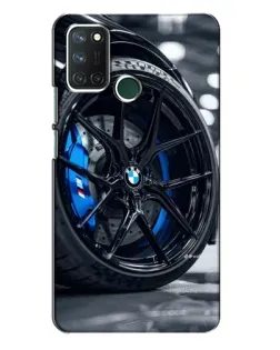 Чехол для Realme 7i с картинкой «Колесо BMW вблизи»