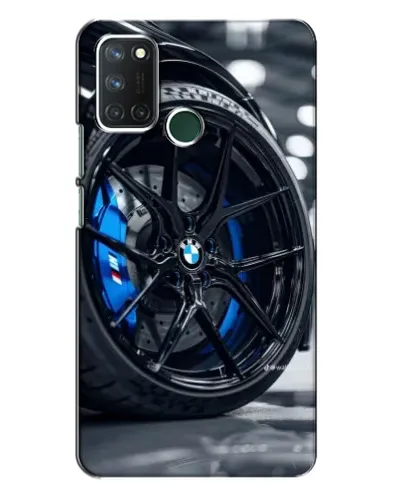 Чехол для Realme 7i с картинкой «Колесо BMW вблизи»