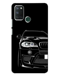 Чехол для Realme 7i с картинкой «Темный силуэт BMW»