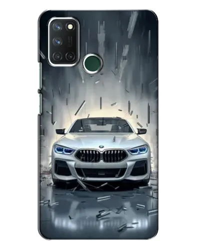 Чехол для Realme 7i с картинкой «BMW в свете фар»