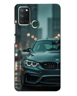 Чехол для Realme 7i с картинкой «BMW в огнях города»