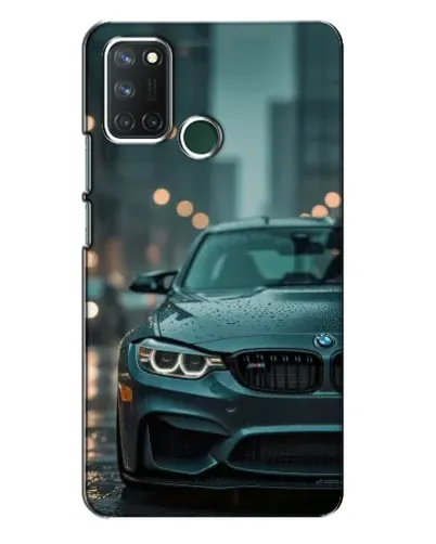 Чехол для Realme 7i с картинкой «BMW в огнях города»