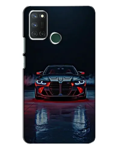 Чехол для Realme 7i с картинкой «BMW на мокрой дороге»