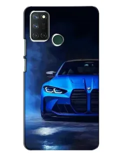 Чехол для Realme 7i с картинкой «Голубая BMW M4»