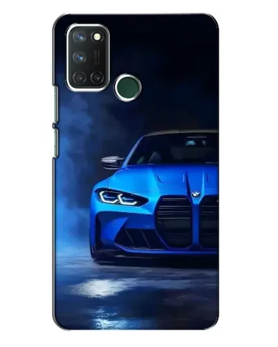 Чехол для Realme 7i с картинкой «Голубая BMW M4»