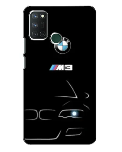 Чехол для Realme 7i с картинкой «Минималистичный принт BMW M3»