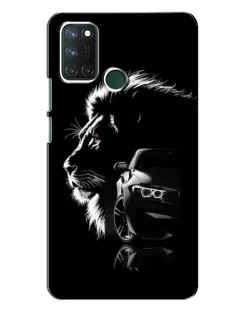 Чехол для Realme 7i с картинкой «BMW и лев»