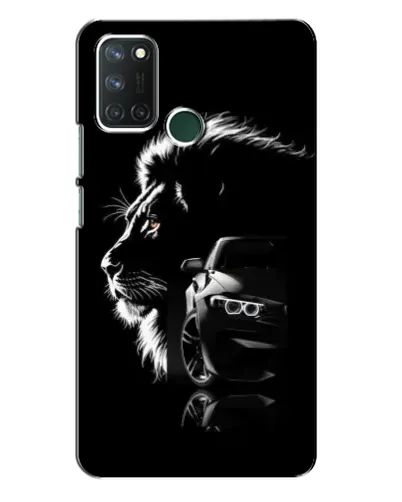 Чехол для Realme 7i с картинкой «BMW и лев»