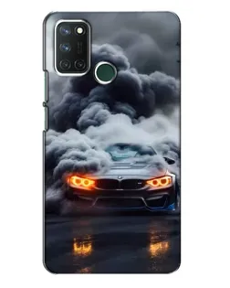 Чехол для Realme 7i с картинкой «BMW в дыму»