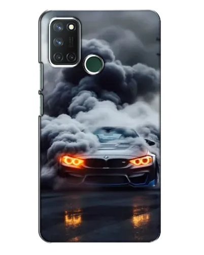 Чехол для Realme 7i с картинкой «BMW в дыму»