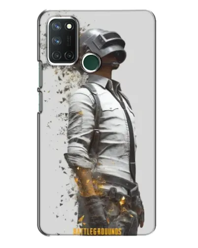 Чехол для Realme 7i с картинкой «PUBG — боец в пыли»