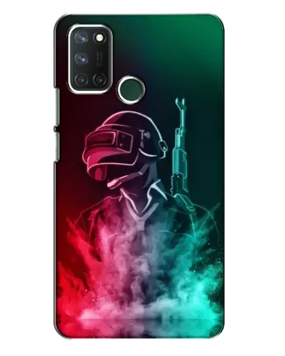 Чехол для Realme 7i с картинкой «PUBG — огненный воин»