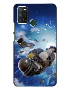 Чехол для Realme 7i с картинкой «Десант PUBG — прыжок»